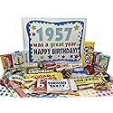 RETRO CANDY YUM ~ 1957 69th Birthday Gift Box of Nostalgic Candy from Childhood for 69 Year Old Man or Woman Born 1957