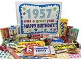 RETRO CANDY YUM ~ 1957 69th Birthday Gift Box of Nostalgic Candy from Childhood for 69 Year Old Man or Woman Born 1957