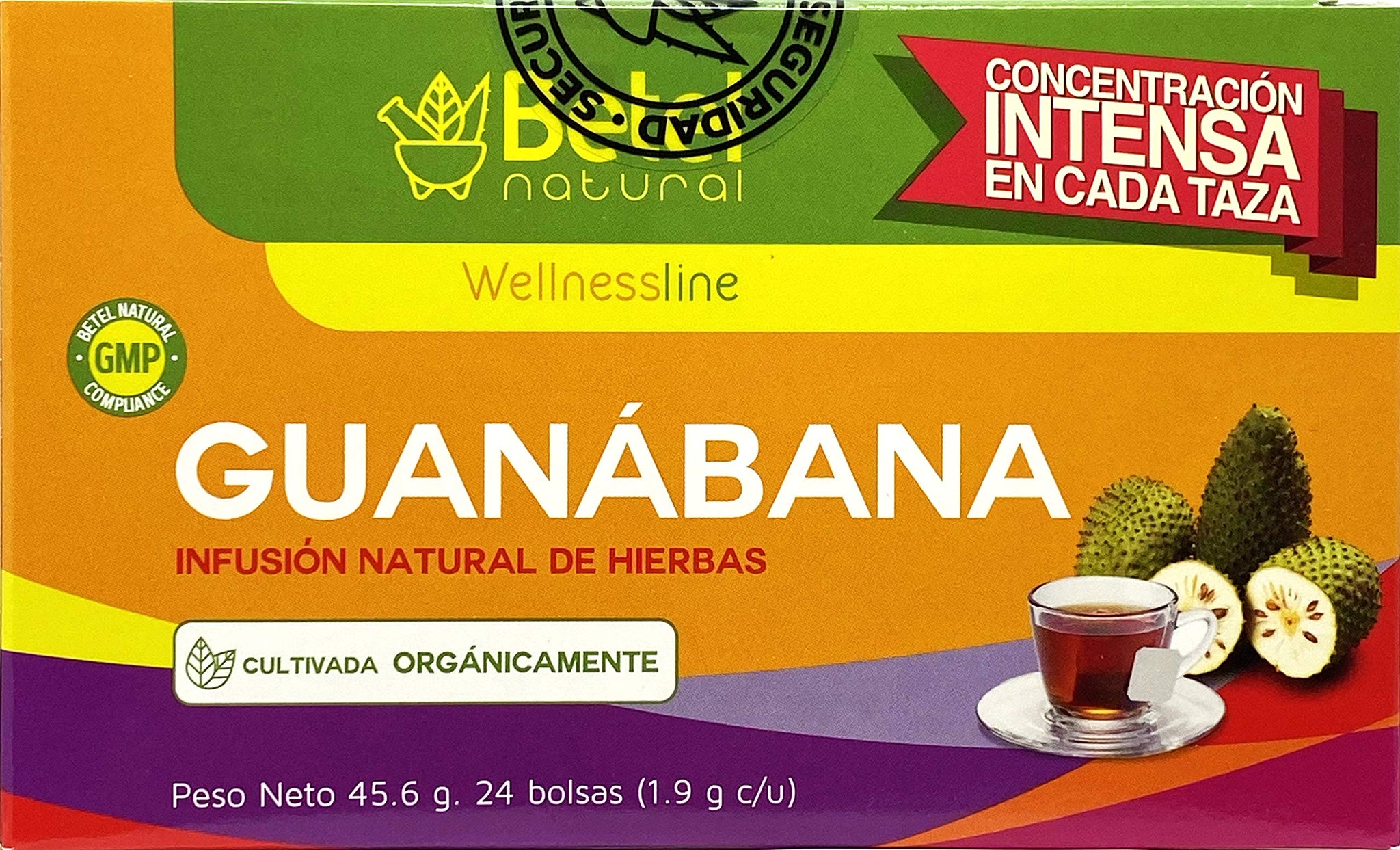 Premium Guanabana Graviola Tea Bags - Delicious Superfood - Betel Natural - 24 Tea Bags