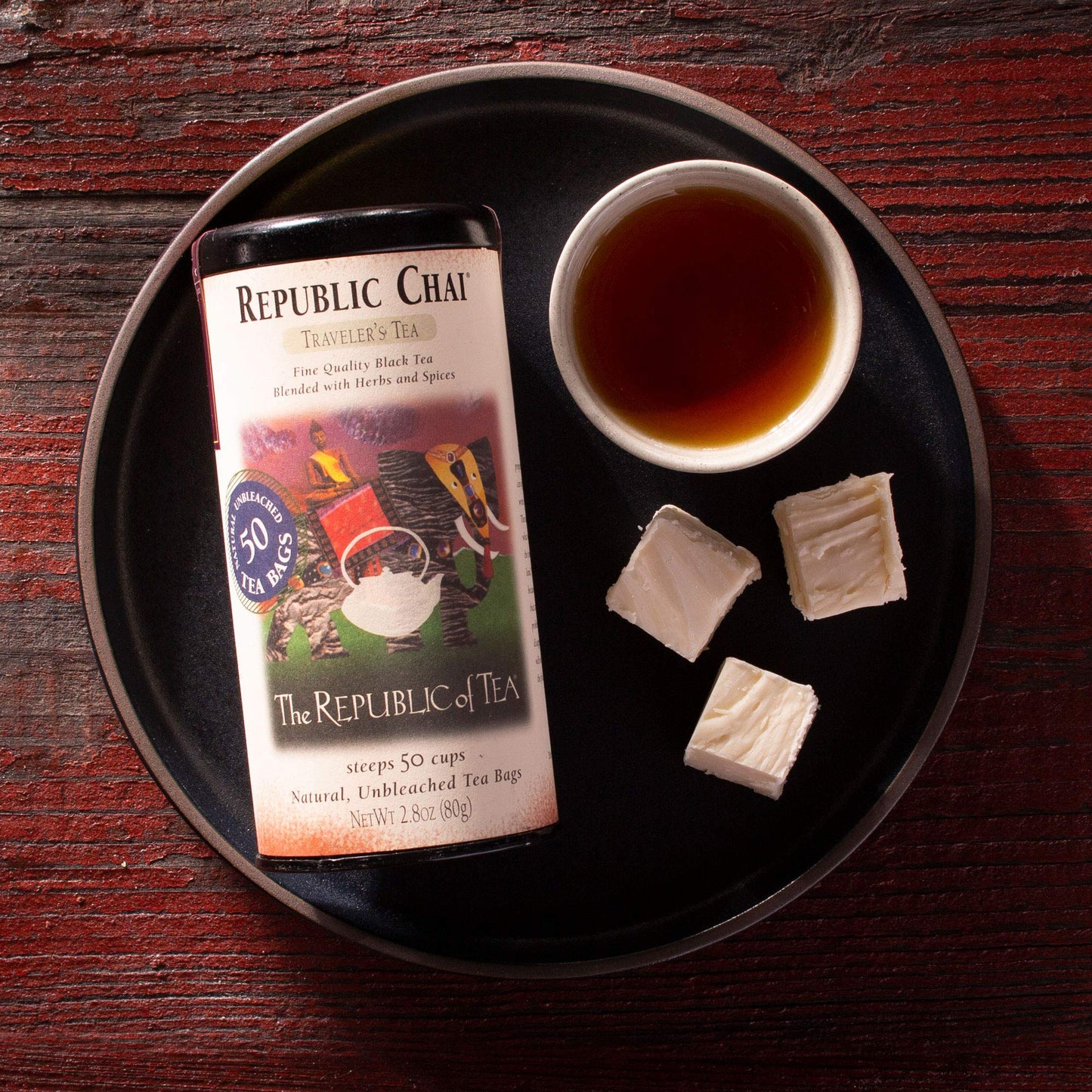 The Republic of Tea - Republic Chai Black Tea, 50 Tea Bags, Spiced Chai Blend, Gluten Free