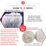 FHQSX Wool Dryer Balls Organic XL 6-Pack, Reusable Natural Fabric Softener, Reduces Wrinkles,Dryer Sheets Alternative
