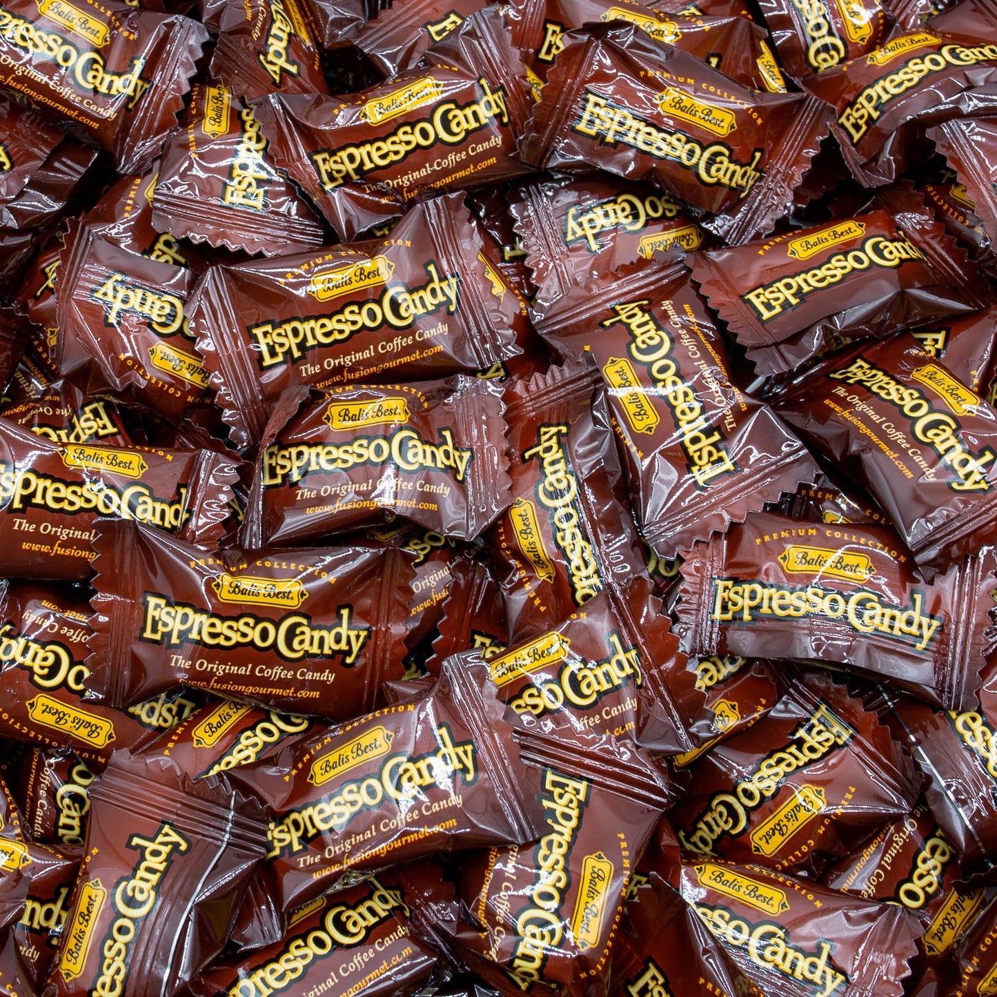 Espresso Candy 1 lb Individually Wrapped - Natural Espresso Coffee Flavor, Soft Cream Filling, Hard Caramel Shell