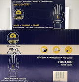 Sunset Powder Free Vinyl Gloves (Large)