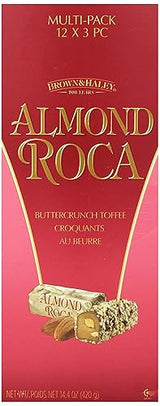 Brown and Haley Almond Roca Buttercrunch Toffee, 1.2-Ounces Packages (Pack of 12)