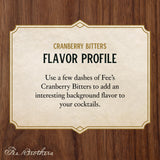 Fee Brothers Cranberry Cocktail Bitters - Aromatic Cocktail Mixer & Concentrated Flavoring, Gluten Free, Vegan-Friendly, 5 fl oz