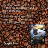 Jumping Bean East Coast Medium Roast Ground Organic Coffee Keurig Pods, 12 count, 120g/4.2 oz. Box (Imported from Canada)