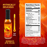 Mythical Meats Phoenix Flame Hot Sauce - Ghost Pepper & Honey Blend, Gluten Free, Non GMO, 6/10 Heat