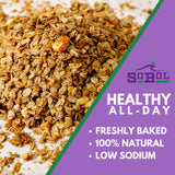 SoBoL Low Calorie Granola For Yogurt 12oz Healthy, Crunchy Snack for Balanced Breaks, Hiking Food, Camping, Backpacking, on the go. Baked Whole Grain