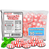 ShippedFast Peppermint Starlights Candy Mints, Real Peppermint Oil Infused Hard Candies, 1 Pound Bag