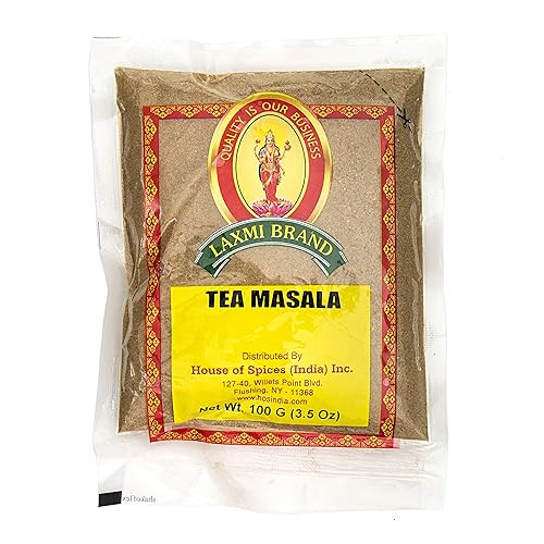 Laxmi Natural Tea Masala - Traditional Indian Tea Masala - 20 Pack Case 3.5oz (100g)