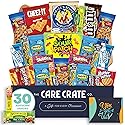 Encouragement Small Snack Box (30 Piece Variety Gift Basket Care Package) Chips, Candy, Peanuts, Popcorn, Cookies, Gummy Snacks, Chocolates & More