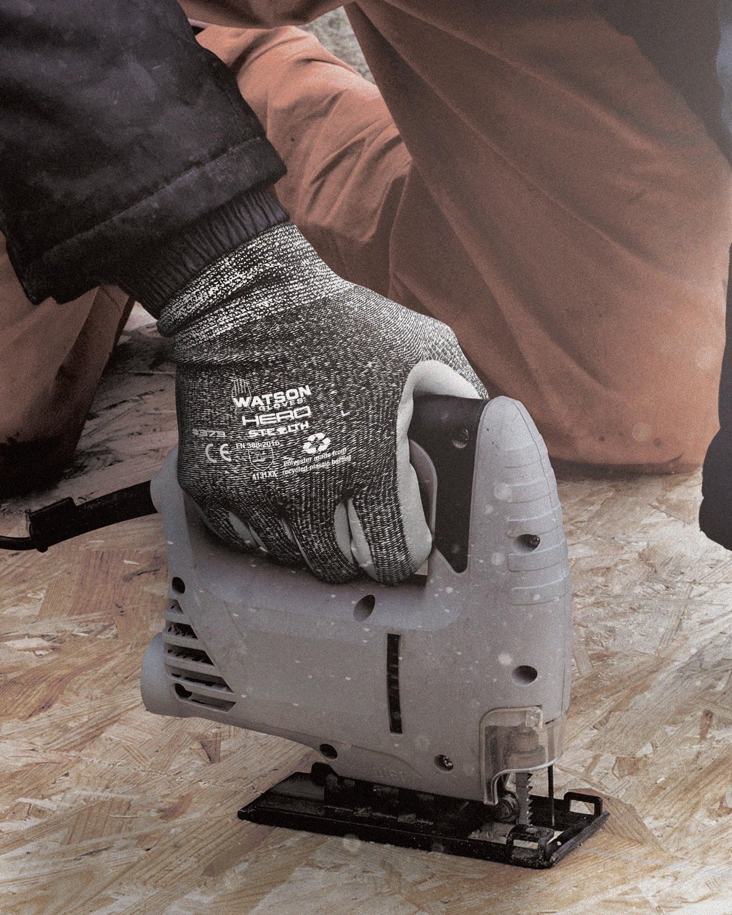 Stealth Watson Gloves Hero Sustainable Nitrile Coated Glove - Eco-Friendly, Made of Recycled Products, WasteNot Yarn (Extra Large)