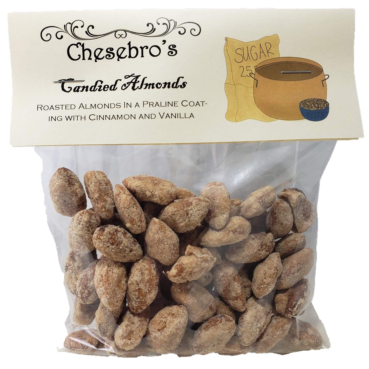 Sugar Frosted Praline Almonds
