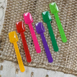 Mini Gelato Taster Spoons - Plastic - Multicolor - 150 per Package