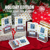 Tiesta Tea - Santa's Bag Tea Gift Set, High to Non-Caffeinated Assorted Blends, 5 Individual Resealable Pouches for Hot & Iced Brews Variety Pack