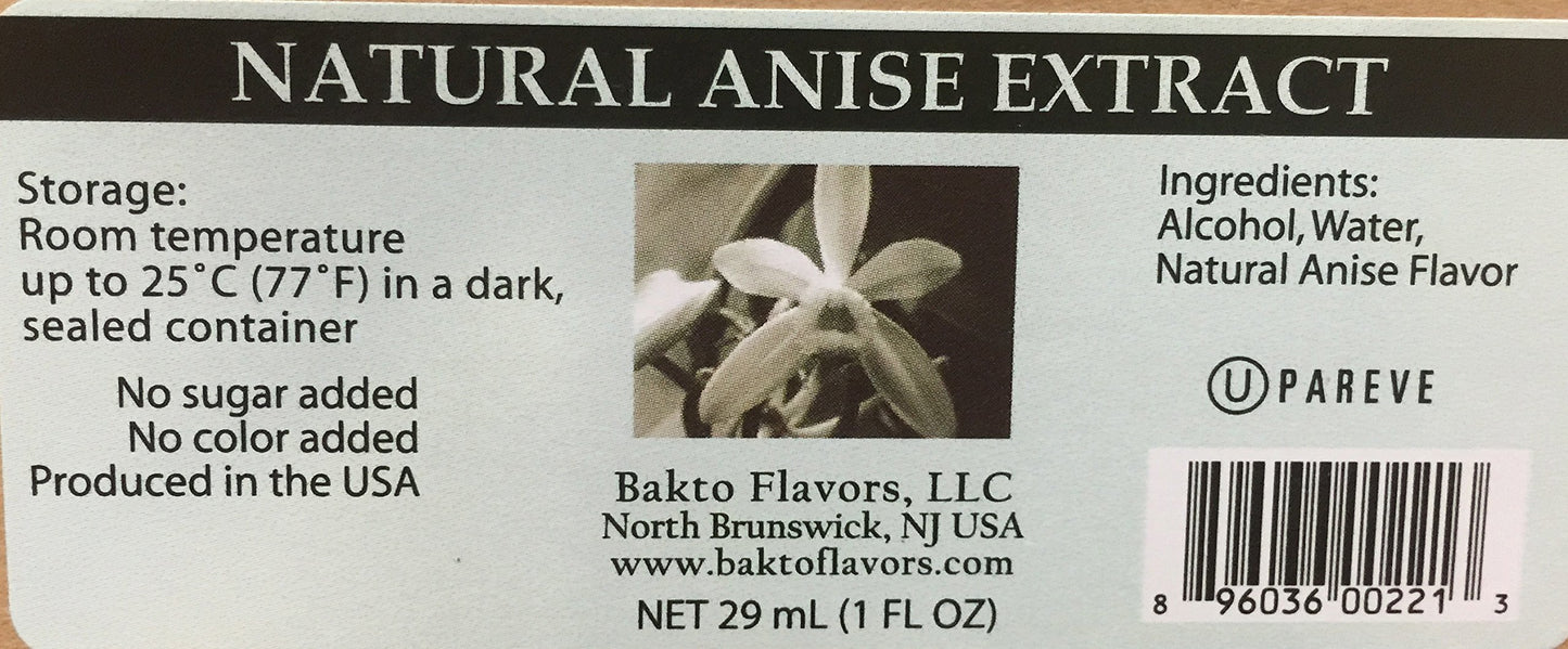 Bakto Flavors Natural Anise Extract (1 FL OZ) Pack of 3