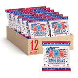 Patriotic Candy | 12 Packs | 4th of July Candy Individually Wrapped | Sour Bears Gummy Candy | Blue Raspberry & Strawberry Flavors | Red & Blue