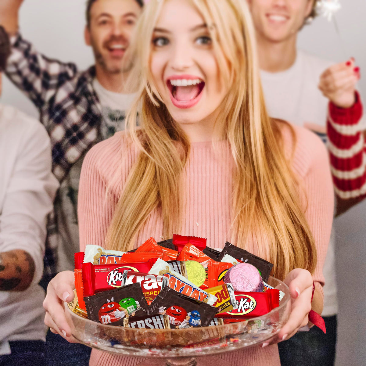 Assorted Chocolate Candy Mix - Individually Wrapped Milk, Dark, and White Chocolates - 5lb Bulk Variety Pack for Snacking, Sharing, and Gifting