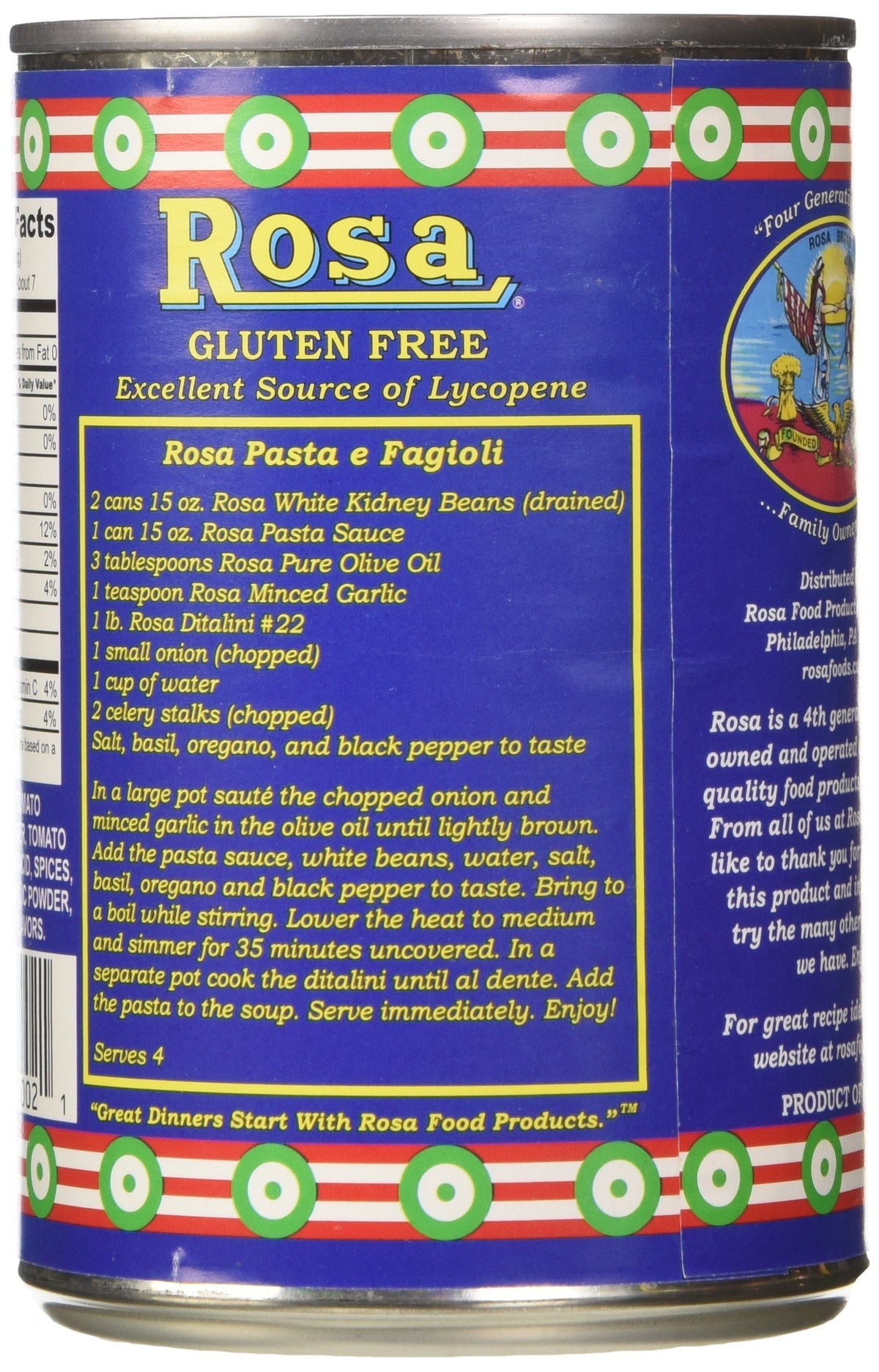 Rosa Pasta Sauce, 15-Ounce Cans (Pack of 12)