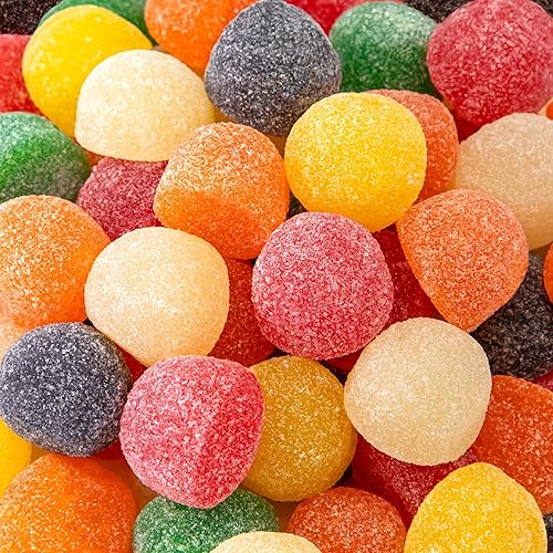 Gum Drops 2-Pound Pack | Giant Gumdrops Jelly Candy | Assorted Fruit and Licorice Flavors | Old Fashioned Gum Drops Candy for Holiday Buffets