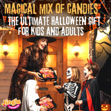 Bulk Candy Variety Pack - Gift Box Halloween - Over 2 lb of Individually Wrapped Candy - Fun Trick or Treat Gift for Kids & Adults, Nut-Free