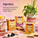 Yogi Tea Lemon Ginger Tea - 16 Bags per Pack (6 Packs) - Organic Ginger Root Tea to Support Healthy Digestion - Includes Lemongrass, Lemon Flavor