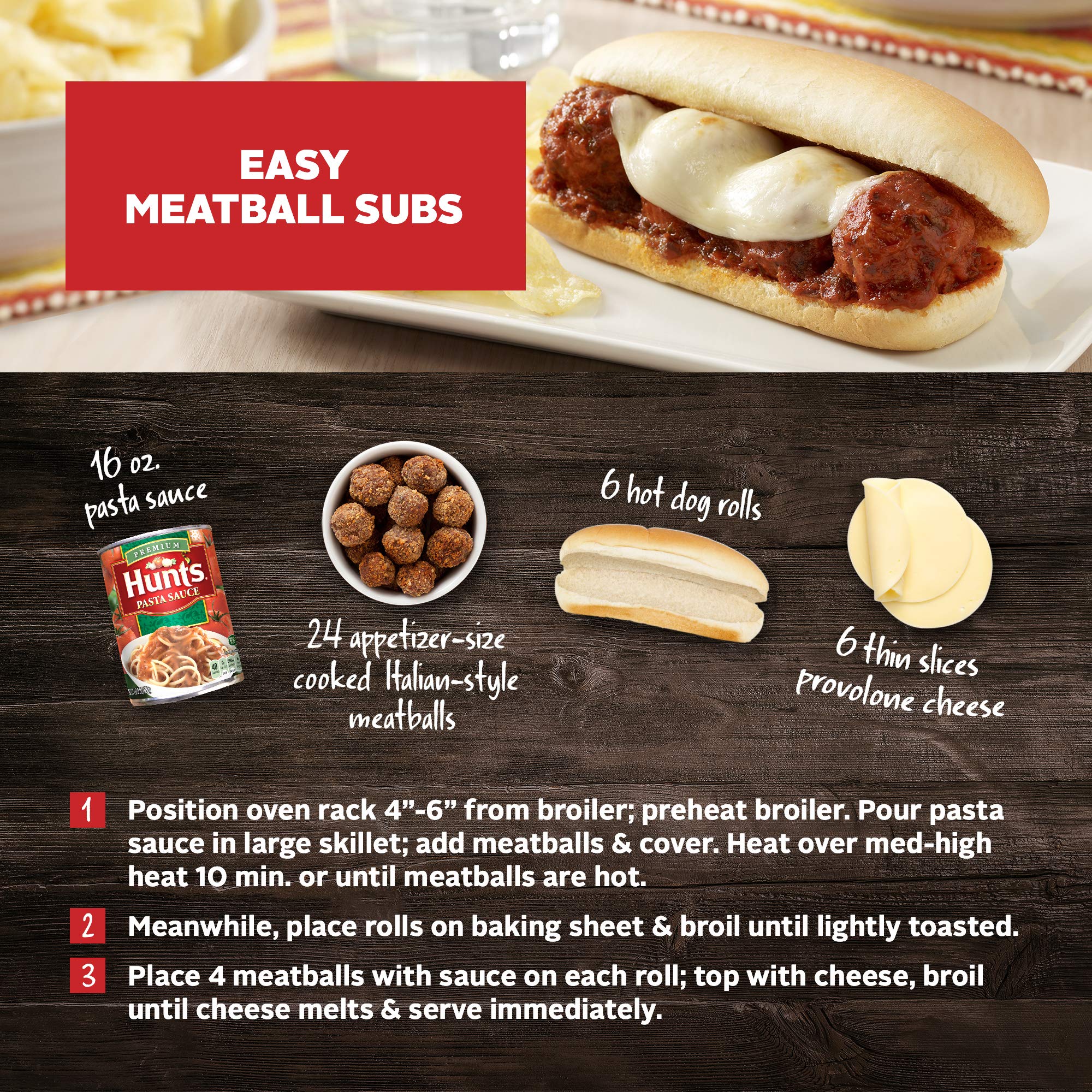 Hunt’s Meat Pasta Sauce, 24 oz. Can