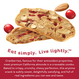 Nonni's THINaddictives Cranberry Almond Nut Cookies, Sweet Crunchy & Chewy Crisps, Individually Wrapped, Kosher Snack, Perfect with Coffee, 6 Packs
