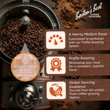 Boston’s Best Coffee - Donut Shop Gourmet Hearty Medium Roast, Premium Ground Coffee, 11 oz. / 311 g Coffee Bag