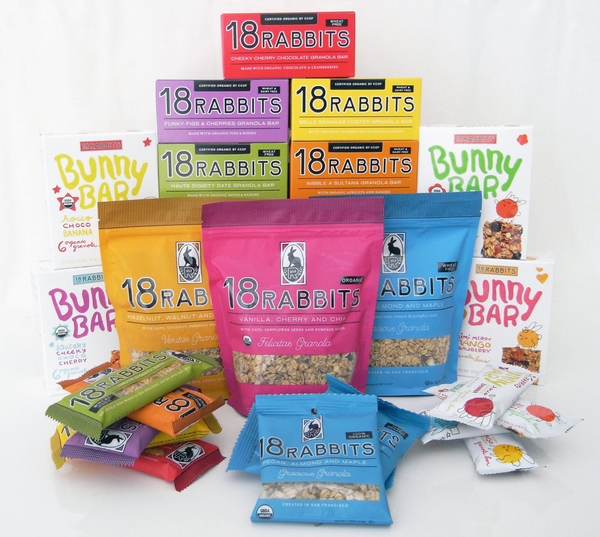 18 Rabbits Organic Felicitas Granola, Vanilla, Cherry and Chia, 12-Ounce Bags (Pack of 3)