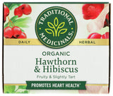 Traditional Medicinals Organic Hawthorn & Hibiscus Herbal Tea, Promotes Heart Health, (Pack of 1) - 16 Tea Bags