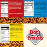 Dot's Pretzels Variety Pack, Original, Honey Mustard, and Cinnamon Sugar Pretzel Twist Snack, 1oz Individually Sized Bags (20 Count)