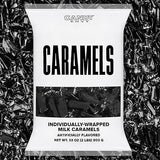 Candy Envy - Individually Wrapped Caramels - Black Wrapper - 2 Pound Bulk Black Candy