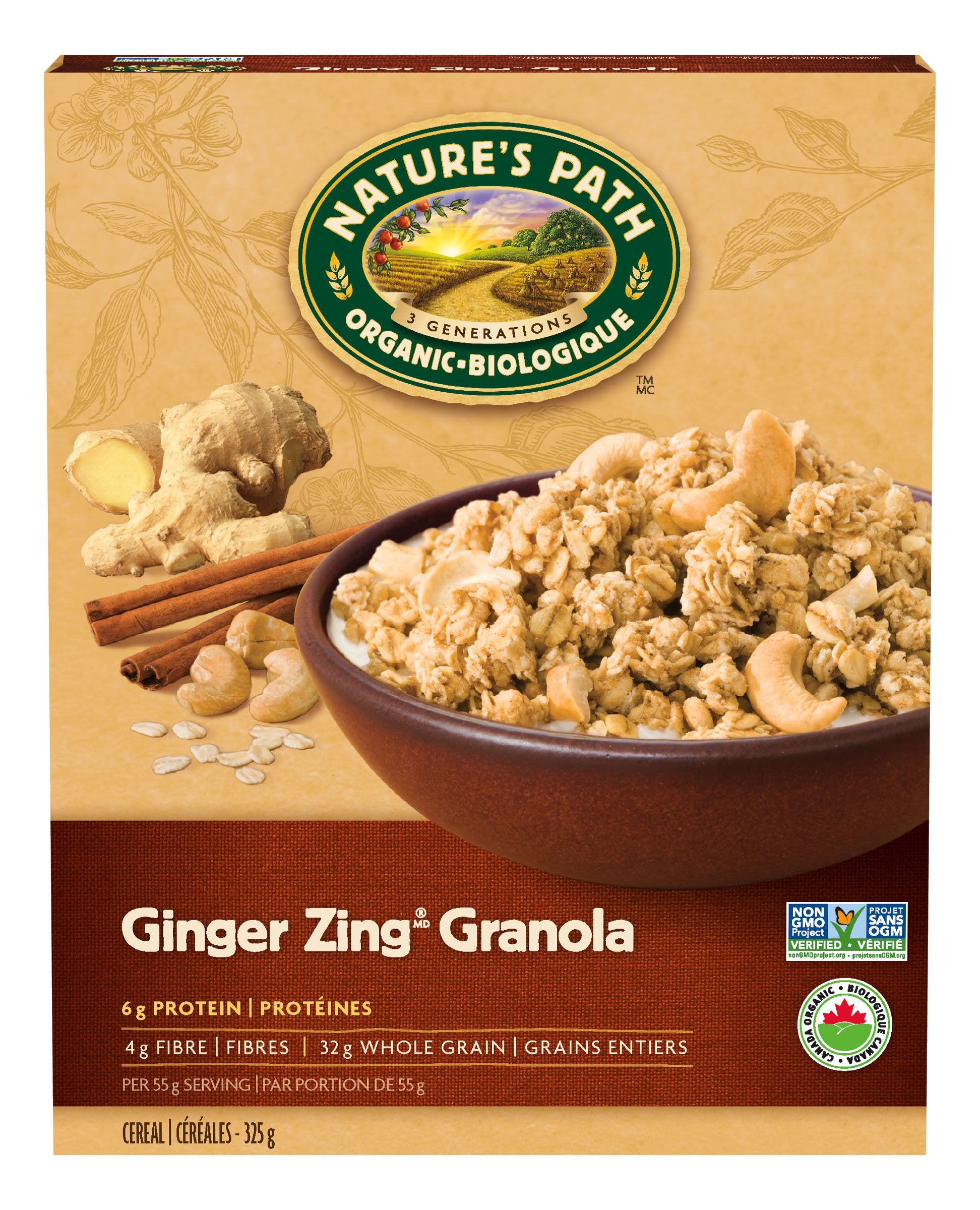 NATURES PATH Organic Ginger Granola, 1 LB