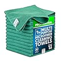 Microfiber Wholesale MW Pro 16x16 Microfiber Wash Cloths - Absorbent Kitchen Dish Rags & Counter Wipes - Heavy Duty Scrubbing Towels for Restaurants