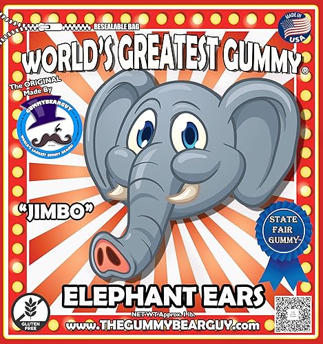 World's Greatest Gummy® - Elephant Ears - "Jimbo" | Made by The Gummy Bear Guy®