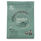 Grab Green Stoneworks Laundry Detergent Pods, Powered by Naturally Derived Plant & Mineral-Based Powder, Unscented, 50 Loads (Pack of 1) - EPA Safer
