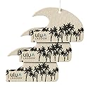 ulu Lagoon Hanging Car Air Freshener | Tropical Beach Coconut Surf Wax Scent Mini Wave | Long Lasting Car Freshener, Closet and Beyond | Made In USA |