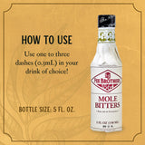 Fee Brothers Mole Cocktail Bitters - Aromatic Cocktail Mixer & Concentrated Flavoring, Gluten Free, Vegan-Friendly, 5 fl oz