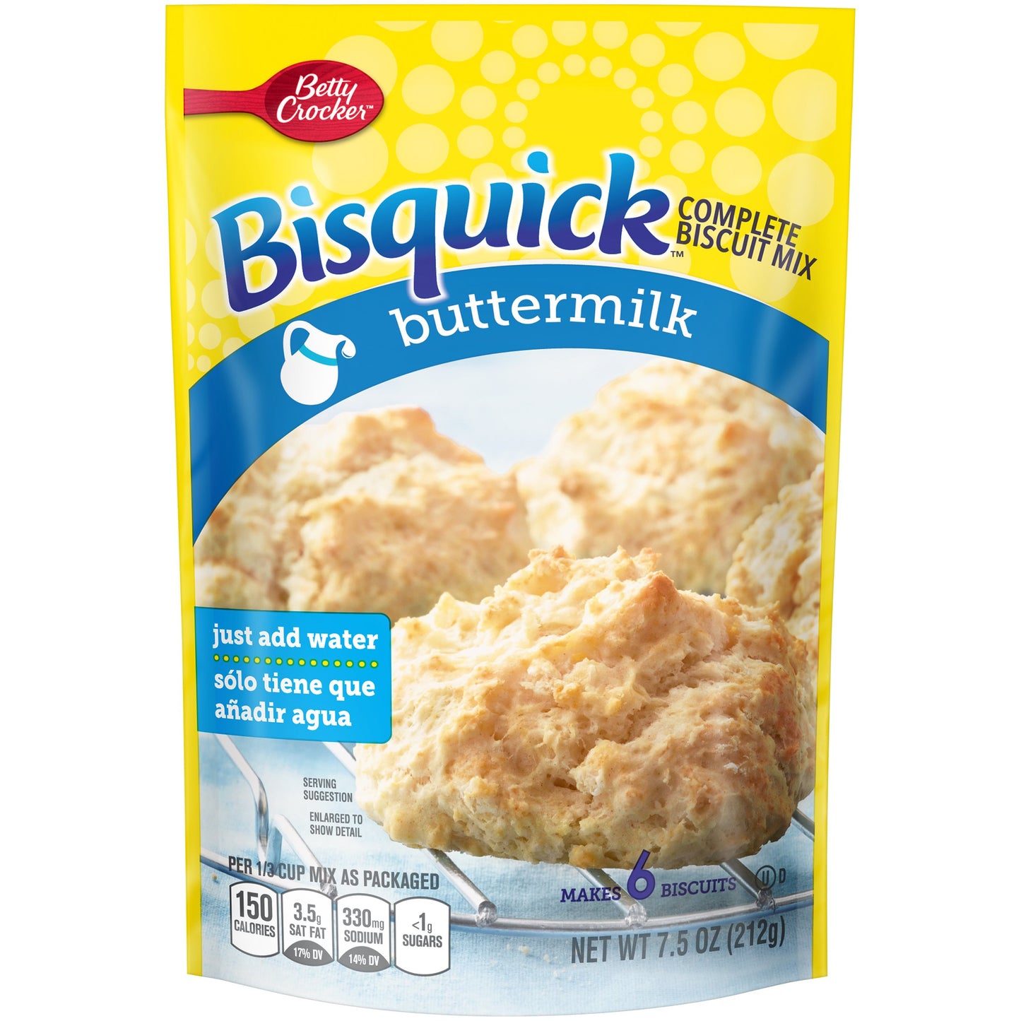Bisquick Complete Mix, Buttermilk, 7.5 Ounce