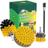 SCRUBIT Drill Brush Attachment Set - Power Scrubber Tile and Grout Tool - Use for Kitchen, Shower, Bathtub and Floor Surface - All Purpose Household