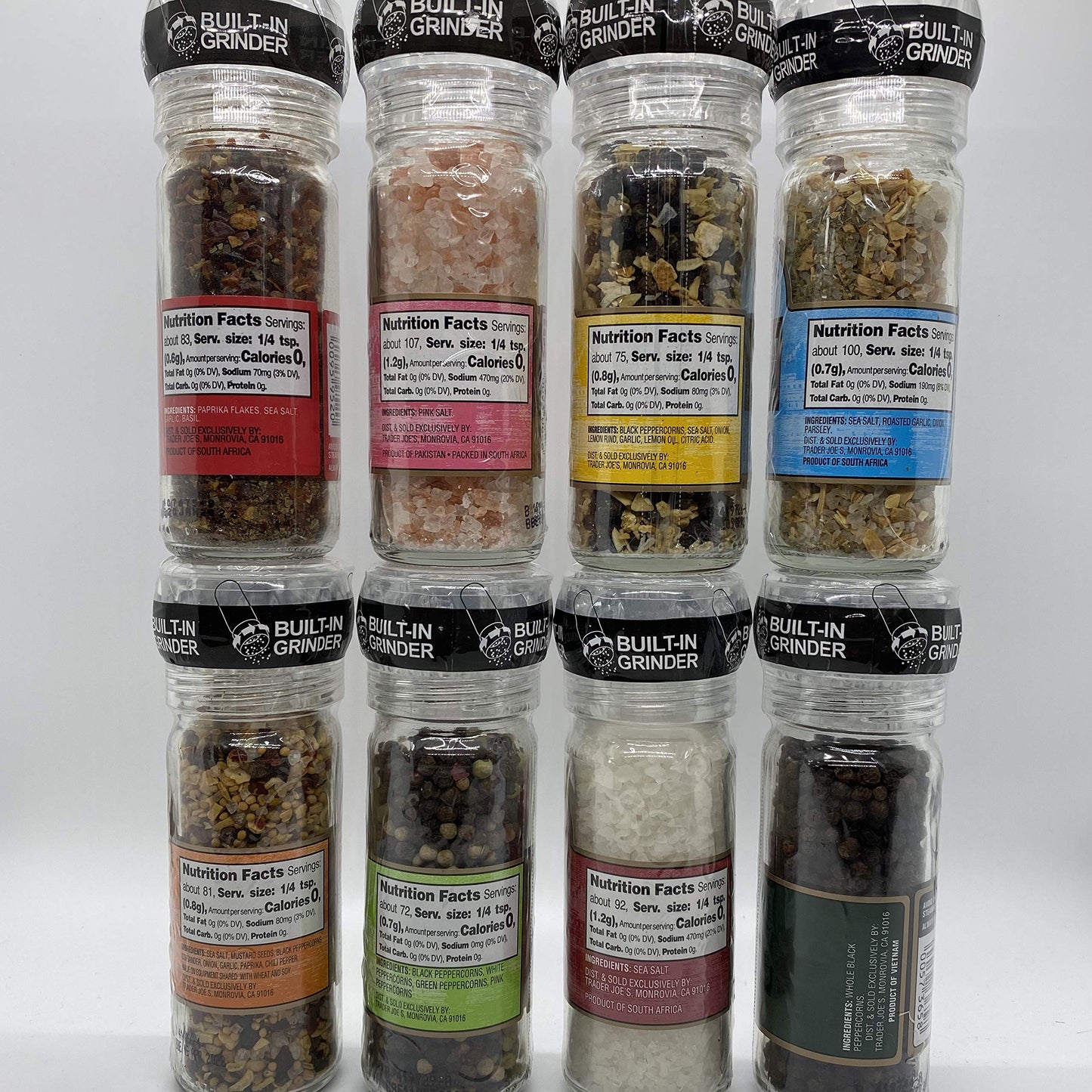 Trader Joe's Assorted Seasoning Grinders PICK YOUR OWN FLAVORS (Pack of 4) $28.88