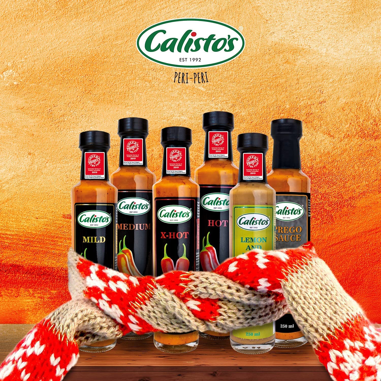 Calisto's Hot Sauce | Gluten Free | Non GMO | Kosher (MEDIUM PERi-PERi, 9.0 Ounce (Pack of 1))