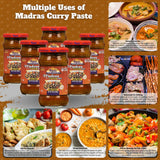 Rani Madras Curry Cooking Spice Paste 10.5oz (300g) Glass Jar, Pack of 5+1 FREE ~ No Colors | All Natural | NON-GMO | Vegan | Gluten Free | Indian