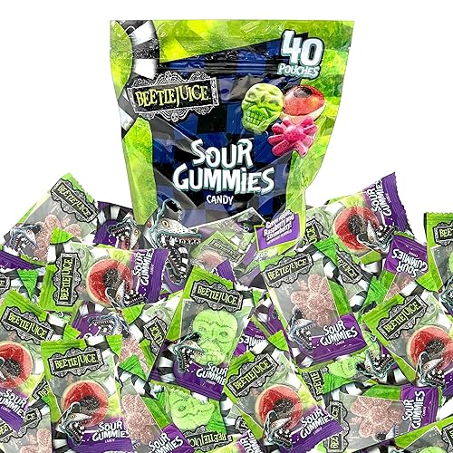 Beetle Juice Halloween Sour Gummy Candies Bulk 40 Pack by Rebel Smuggling Galactic Emporium