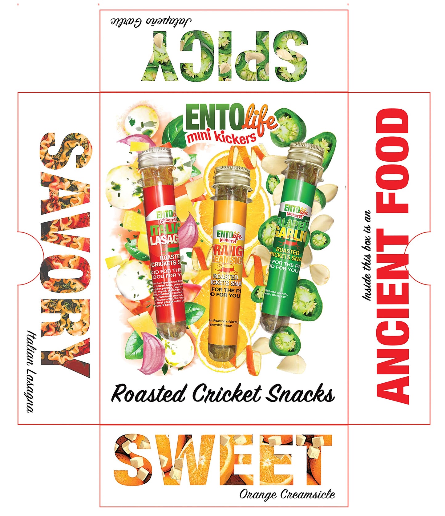 Mini-Kickers Flavored Edible Crickets - Gift Box, 3.0 Count