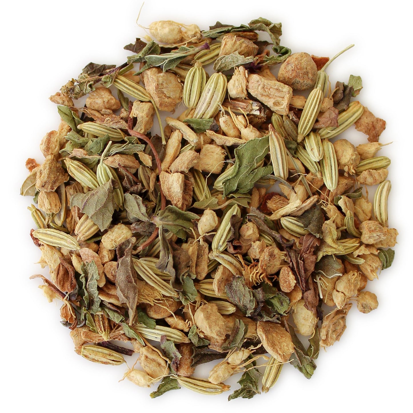 Teabloom Digestive Comfort Loose Leaf Herbal Tea with Chamomile, Fennel & Ginger | Caffeine-Free Soothing Botanical Blend | Canister Makes 35-50 Cups