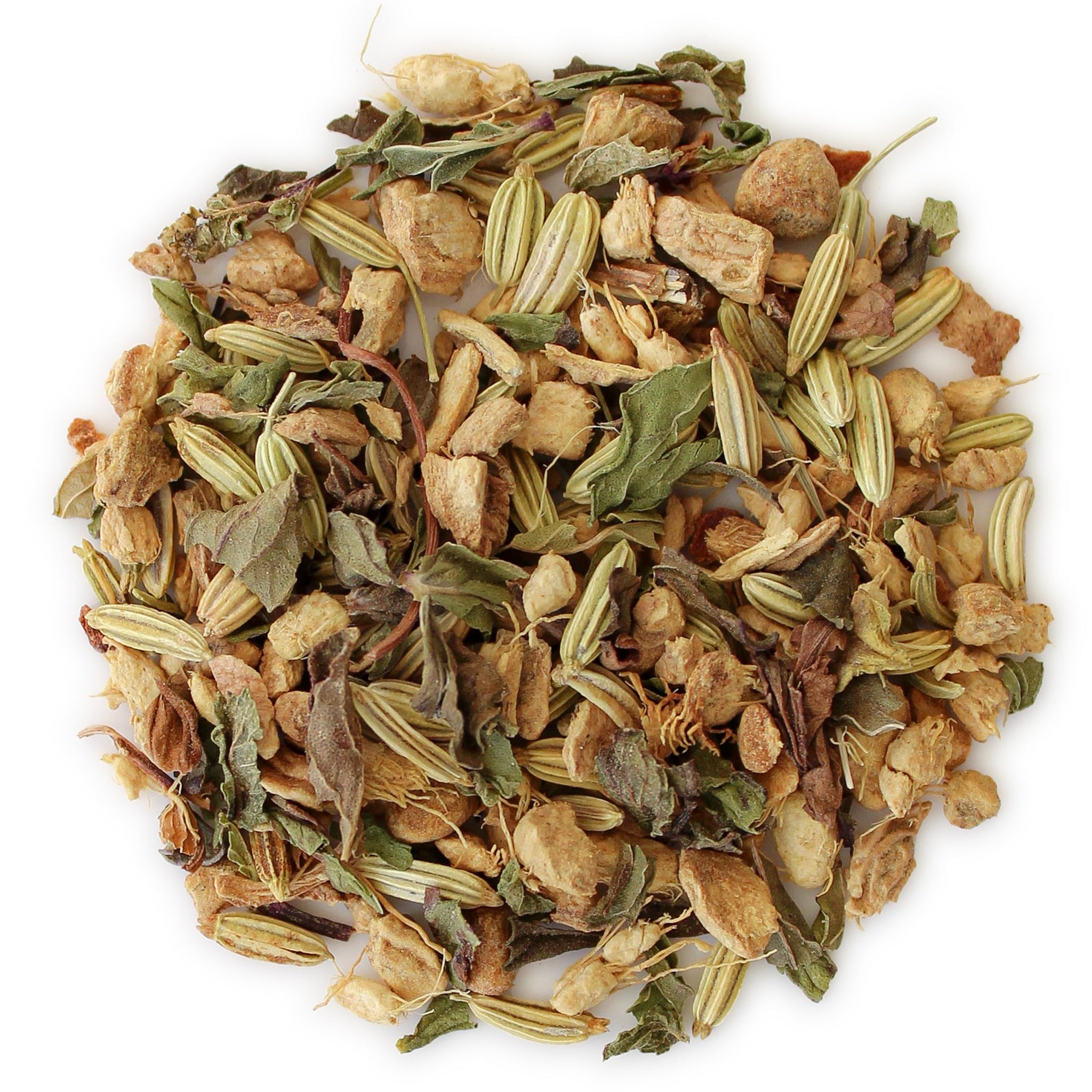 Teabloom Digestive Comfort Loose Leaf Herbal Tea with Chamomile, Fennel & Ginger | Caffeine-Free Soothing Botanical Blend | Canister Makes 35-50 Cups