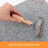 oliso Wool Mat Cleaning Tool - Brass Lint Remover for Quilting & Sewing - Cleans Wool Pressing Mats, Upholstery & More