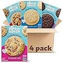 My Better Batch, Try Them ALL: Chocolate Chip, Double Chocolate, Sugar, Celebration Cookie Mix Variety Pack, Valenties Day Cookie Mix, Makes 64 Large Cookies, Non GMO, Kosher, 16oz (Pack of 4)
